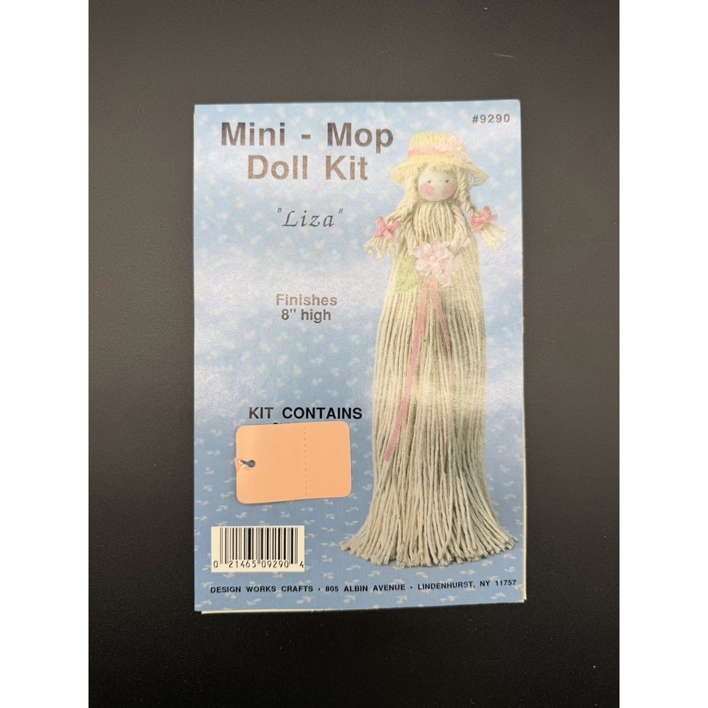 Vintage Design Works Crafts Mini-Mop Doll "Liza" #9290 INSTRUCTIONS ONLY - READ!